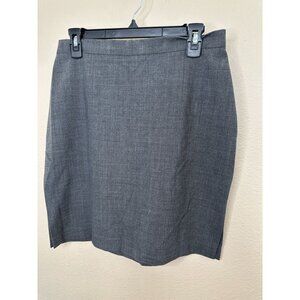NWT Lorianne Womens Gray Skirt 10‎ wool Pencil straight zipper business mini